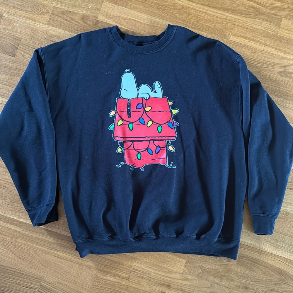 Love Tripe Snoopy Peanuts Holiday Sweater size XL